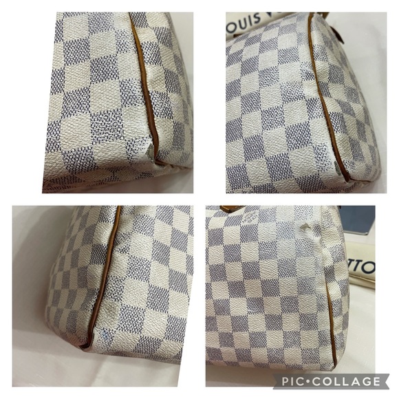 Authentic Louis Vuitton Speedy 30 Damier Azur - Picture 5 of 15